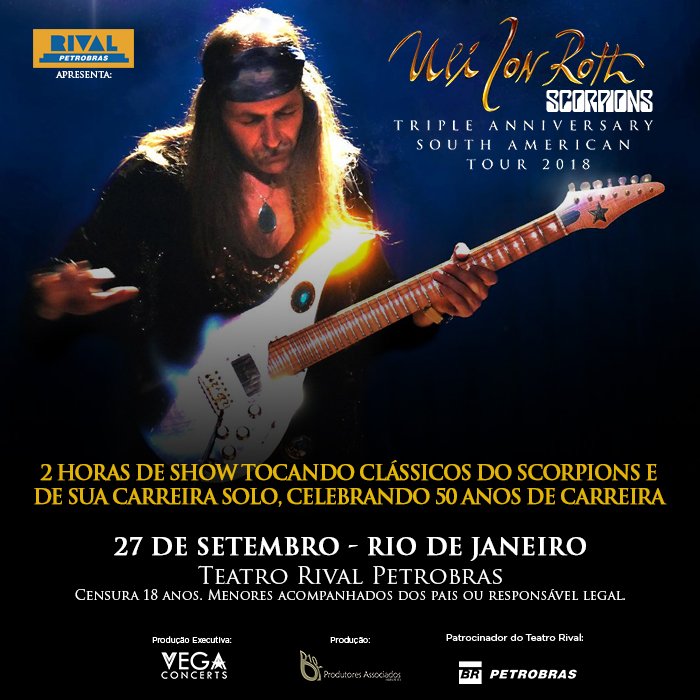 27/09 ????ULI JON ROTH em única apresentação no Rio